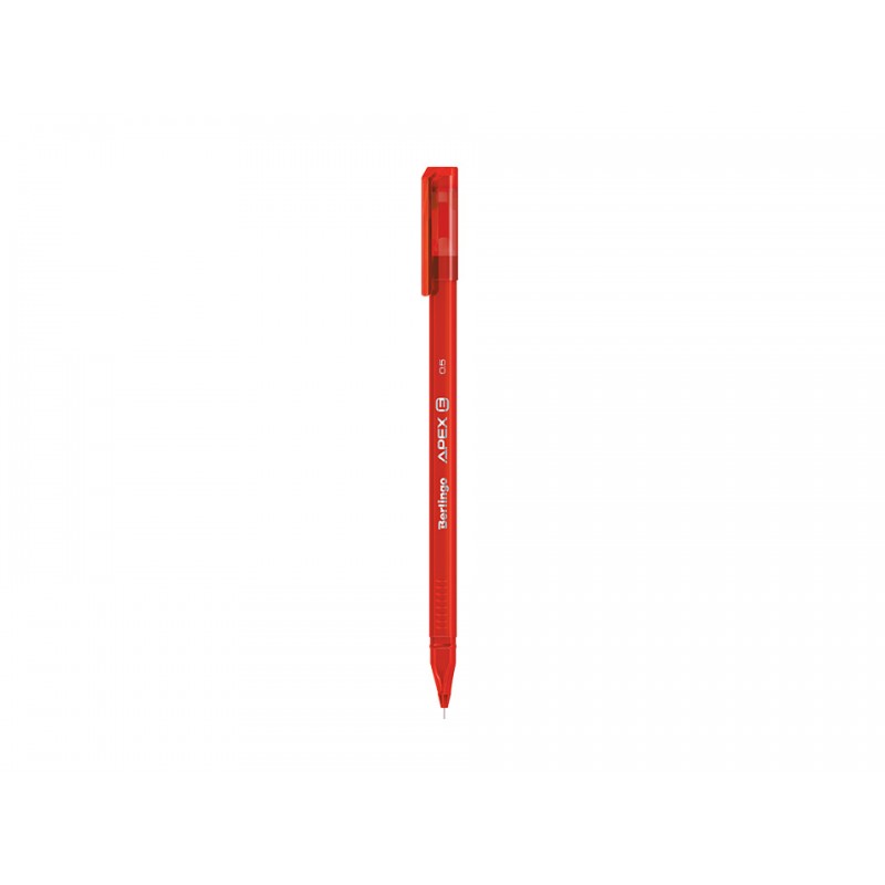 Ручка гелевая стираемая Berlingo "Apex E" красная, 0,5мм, трехгранная (20 шт)